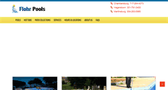 Desktop Screenshot of flohrpools.com